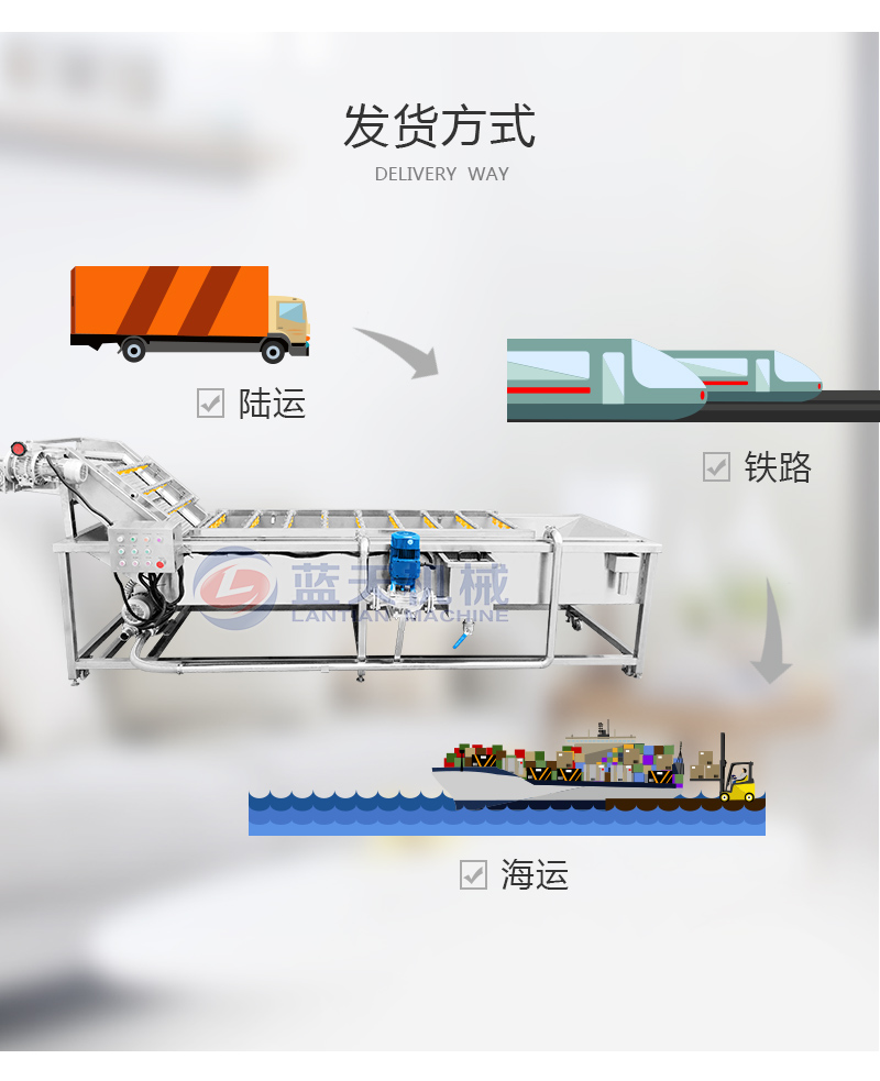  气泡清洗机发货方式